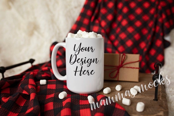 15 Oz Coffee Mug Christmas Winter Mockup Coffee Mug Mockup Etsy