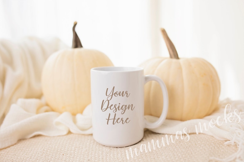 Download 15 OZ Coffee Mug Fall Mockup Coffee Mug Mockup | Etsy