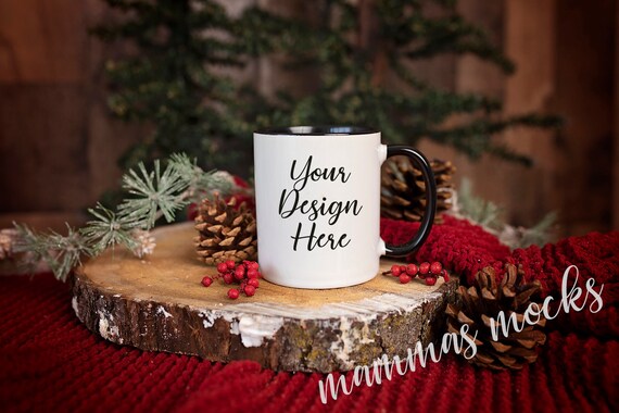 11 Oz Coffee Mug Christmas L Winter Mockup Coffee Mug Mockup Etsy