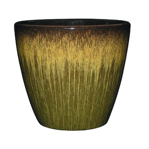 Willow Green Planter Pot - Resin Pot - Green Pot - Office Decor - 8&quot; Diameter Pot, 7&quot; Tall - Plant Gift - Plant Accessories