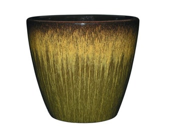 Willow Green Planter Pot - Resin Pot - Green Pot - Office Decor - 8" Diameter Pot, 7" Tall - Plant Gift - Plant Accessories