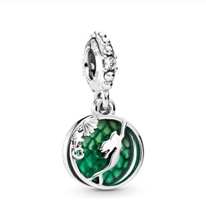 New 2020 Pandora Style Disney Ariel Dangle Charm fit
