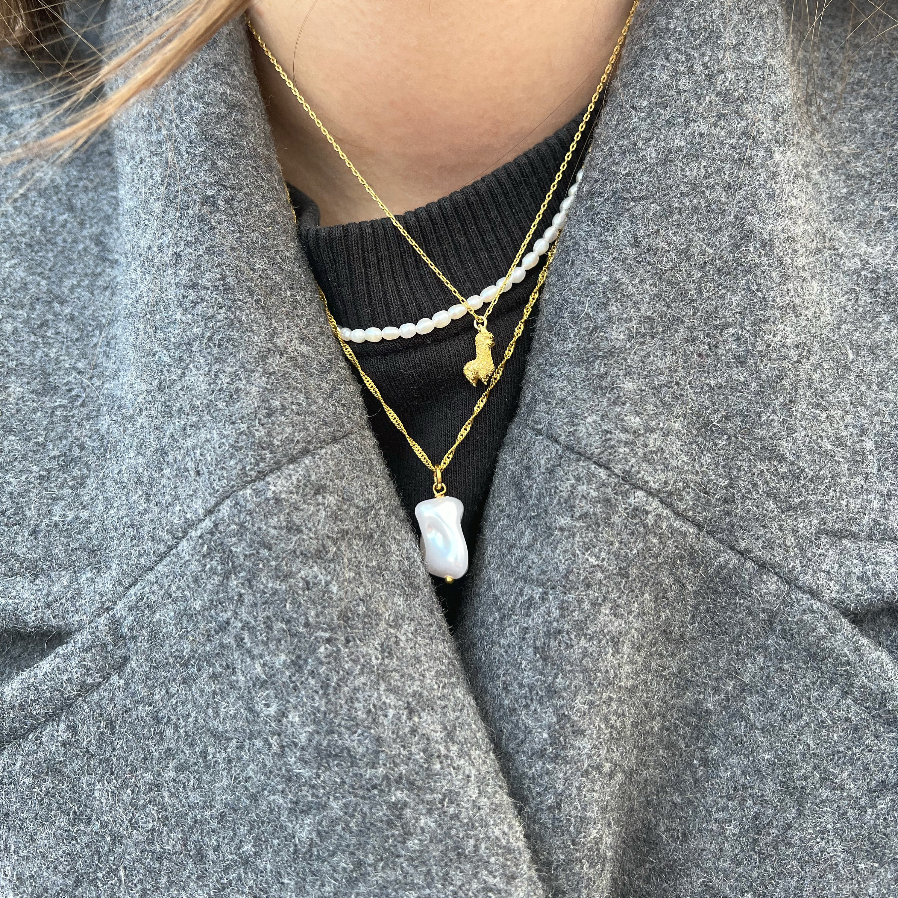 【2plan】24SS★ [MADE] Pearl Twisted Necklace Amazon.com: Fresh Water Cultured Pearl Torsade/Twist