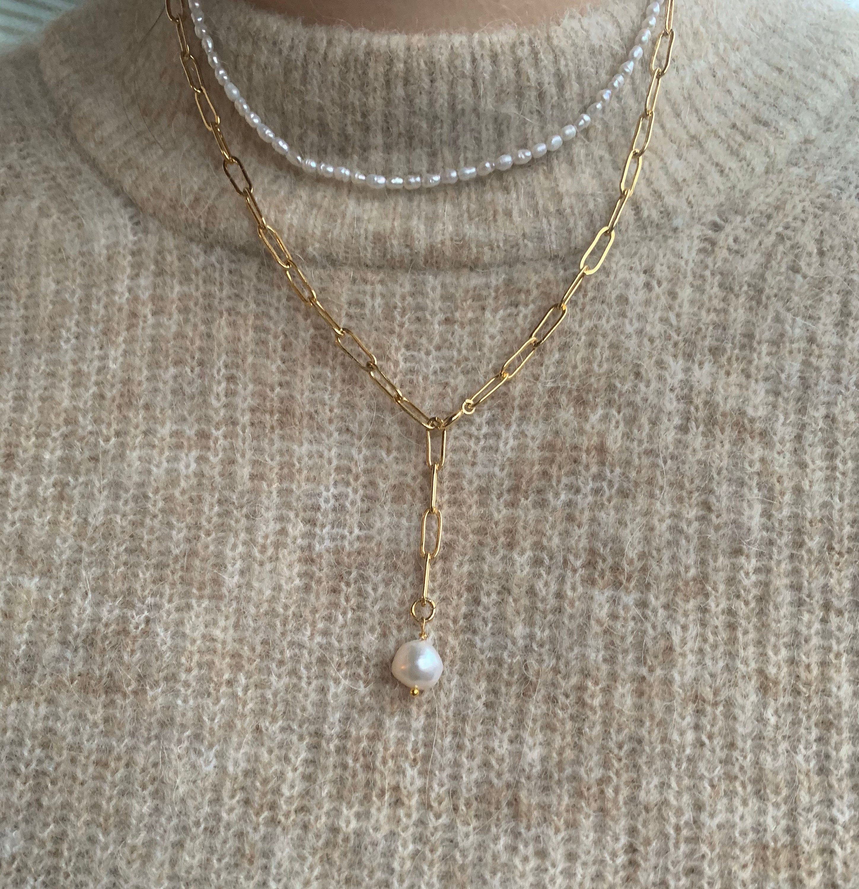Bicycle Chain Freshwaterpearl - Etsy