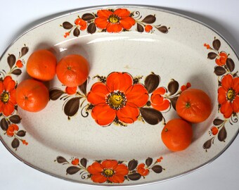 Orange Kitchen Decor Etsy