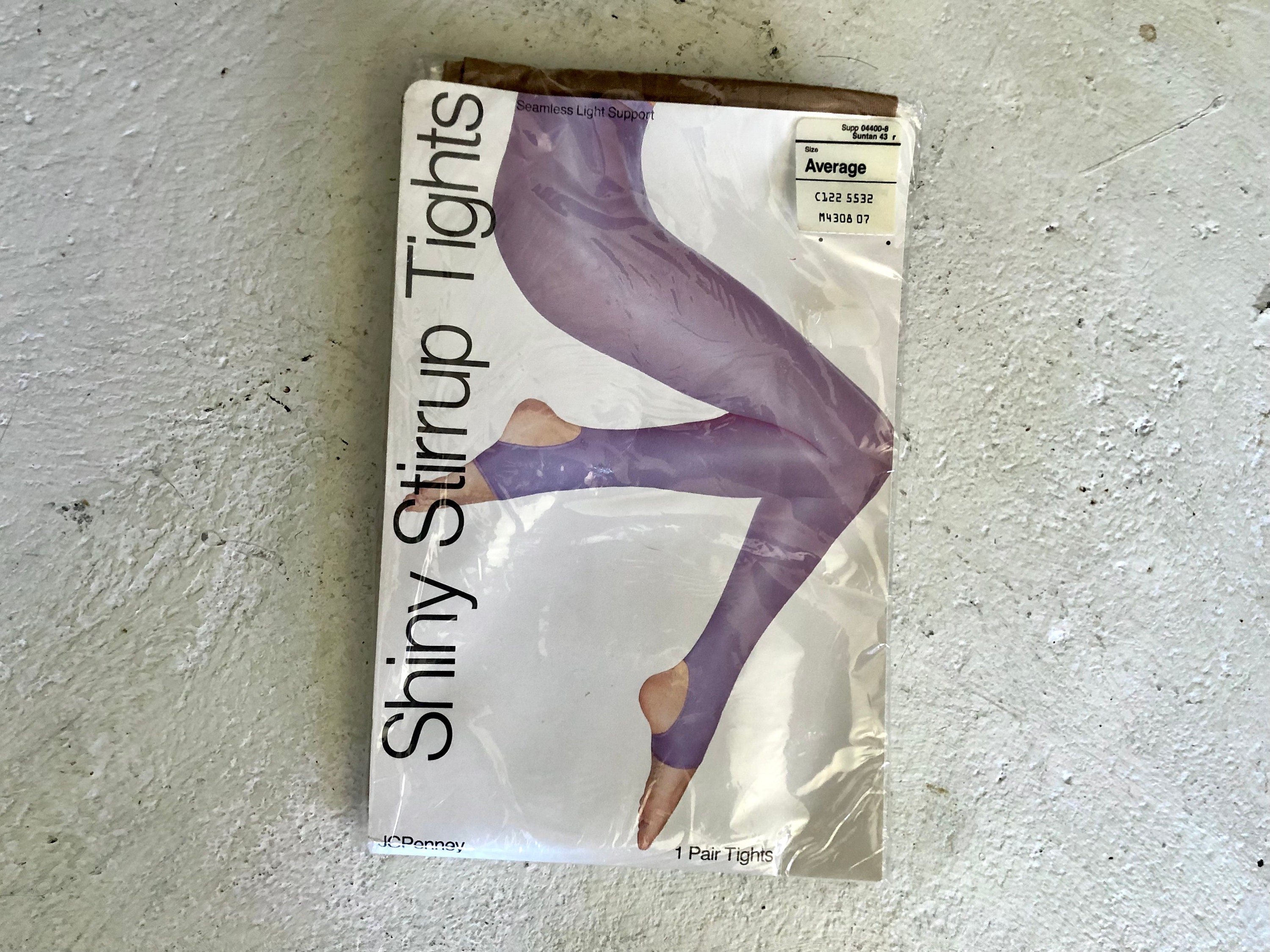 Bruns Stirrup Pants Leggings Blue With BAR 90er Truevintage 90s Shiny