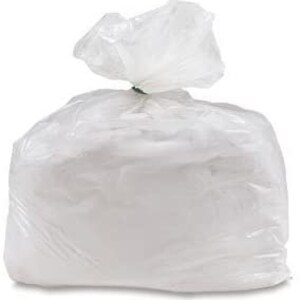 May include: A large white bag of white clay powder.