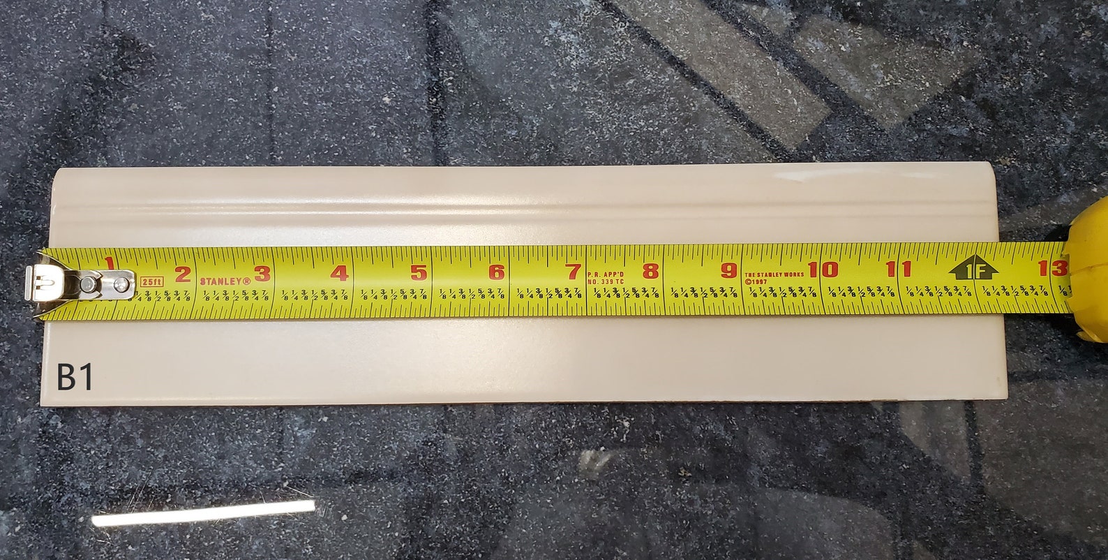 Baseboardceramic Tile Trim Molding 3 X 13 Etsy