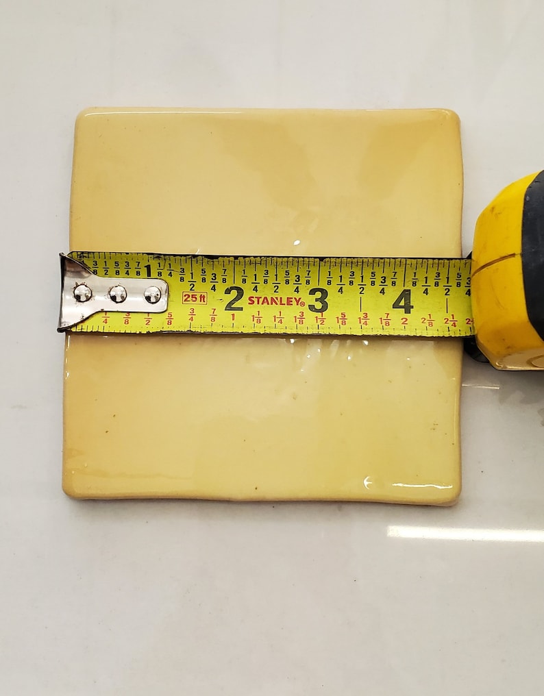 YELLOW CERAMIC TILE 4 X 4 for Use on Walls Etsy