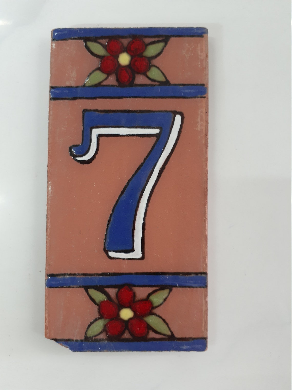 CLAY HOUSE NUMBERSCeramic Tile 3 X 5 1/2 in. Etsy