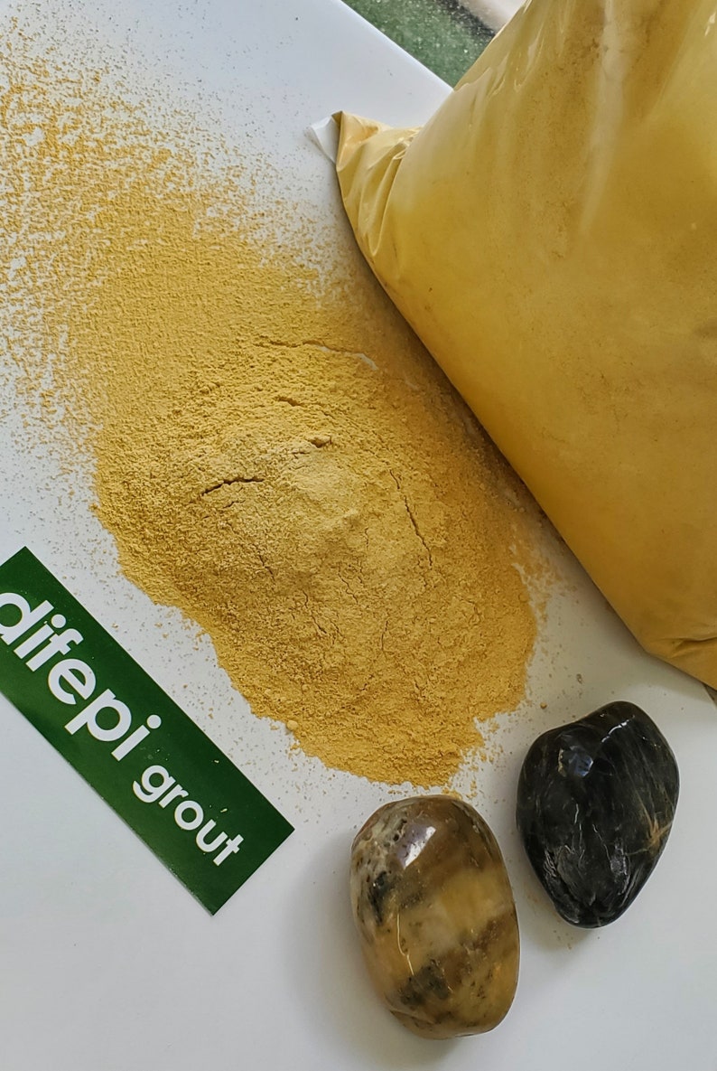 Mustard Grout (sanded grout & unsanded grout ).Anti fungus ,with sealer 50 LBS SANDED