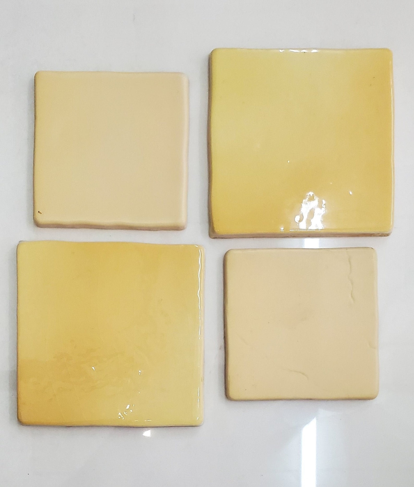 YELLOW CERAMIC TILE 4 x 4 For use on walls Etsy