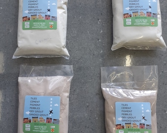 Grout  4 colors -Beige,Bone,Almond,Fawn-(Grout Sanded-Grout Unsanded).Anti-fungus,With Sealer. Walls and Floors.