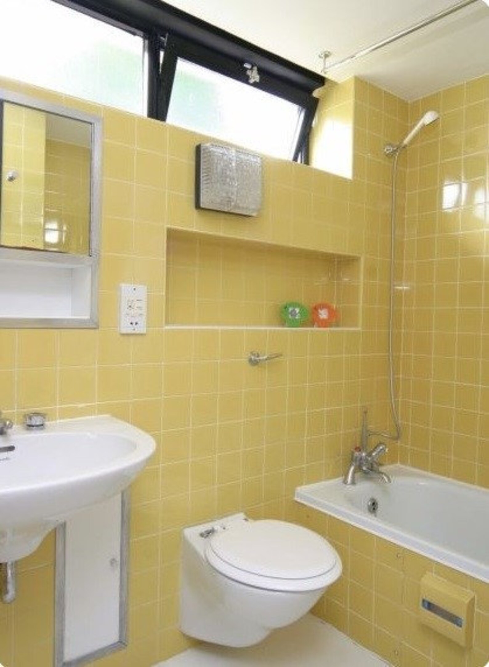 YELLOW CERAMIC TILE 4 x 4 For use on walls Etsy