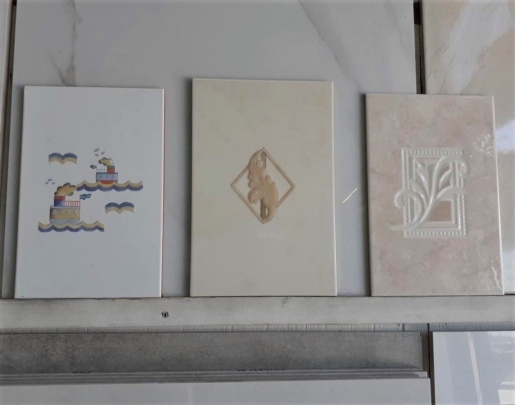 Decorative Ceramic Tile Inserts (8