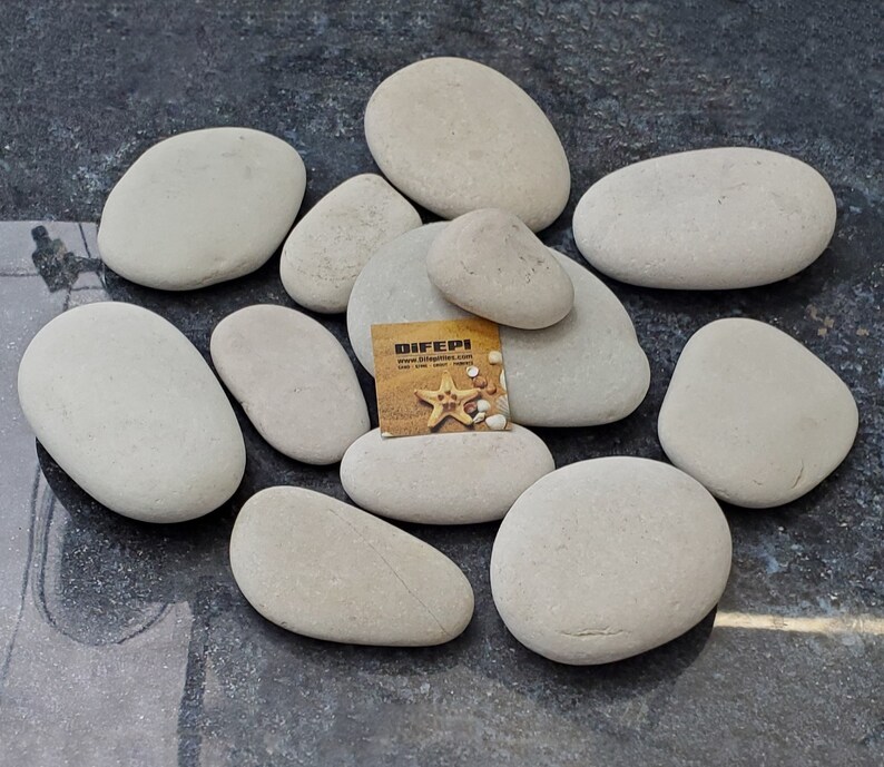 Decorative White Pebbles 3 5 7 landscape Etsy