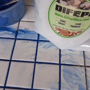 Blue King Grout -Pool Grout- (sanded grout & unsanded grout) Anti fungus-with sealer.Perfect grout for your pool tiles,and more. image 3