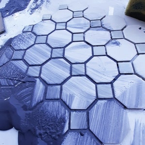 Navy Blue Grout- (Sanded and Unsanded)- Anti fungus ,with sealer, For floors, walls, counter-tops, back-splashes, showers, pools . image 2