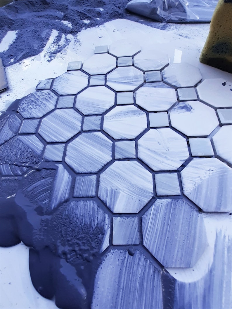 Navy Blue Grout- (Sanded and Unsanded)- Anti fungus ,with sealer, For floors, walls, counter-tops, back-splashes, showers, pools . image 2