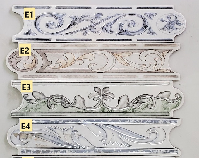 Decorative Ceramic Tile Inserts (8
