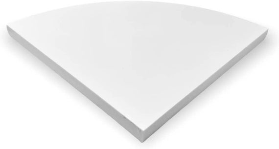 Tenedos White Glazed Ceramic Bathroom Accessory Kit (Corner Shower) - Not Flat Surface Installation