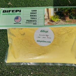 Mustard Grout (sanded grout & unsanded grout ).Anti fungus ,with sealer 1 LB SANDED