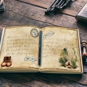 Camping Memories Wilderness Journal- Summertime Scrapbooking! Rustic ...