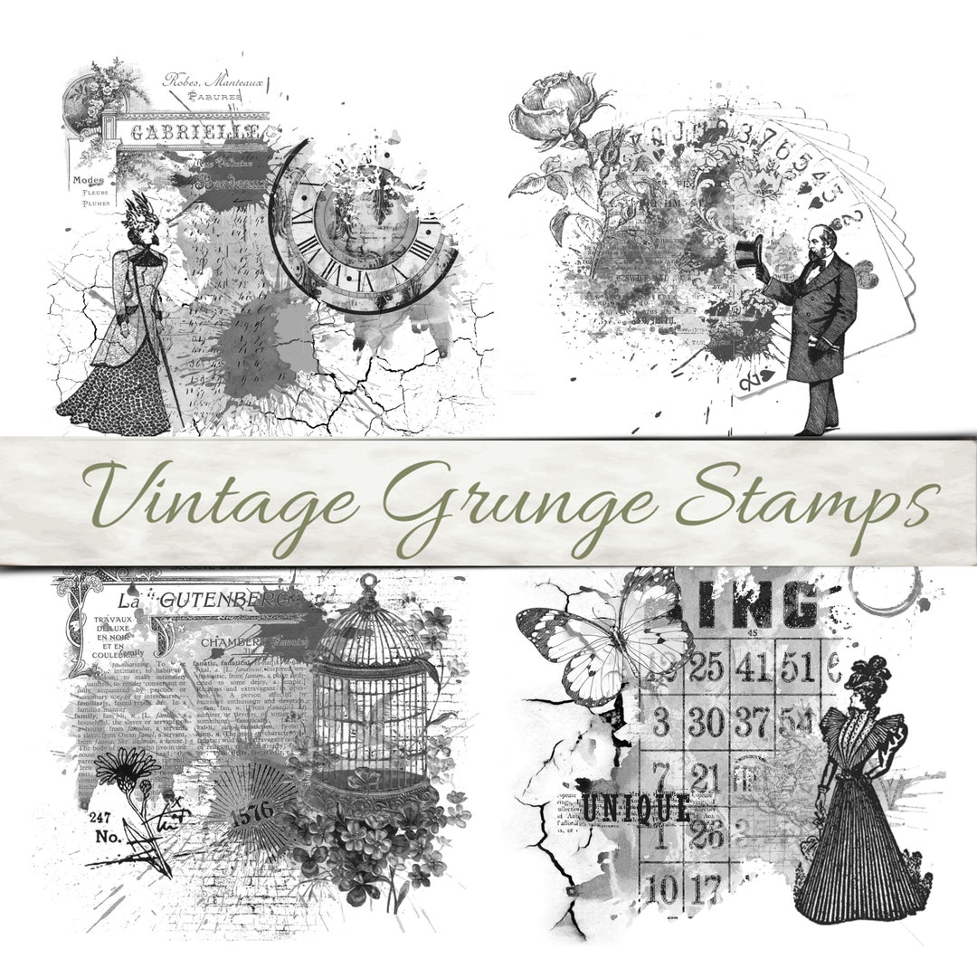 Vintage Brushes and Digital Stamps ABR and PNG Victorian Images Etsy