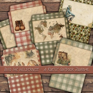 Camping Memories Wilderness Journal- Summertime Scrapbooking! Rustic ...