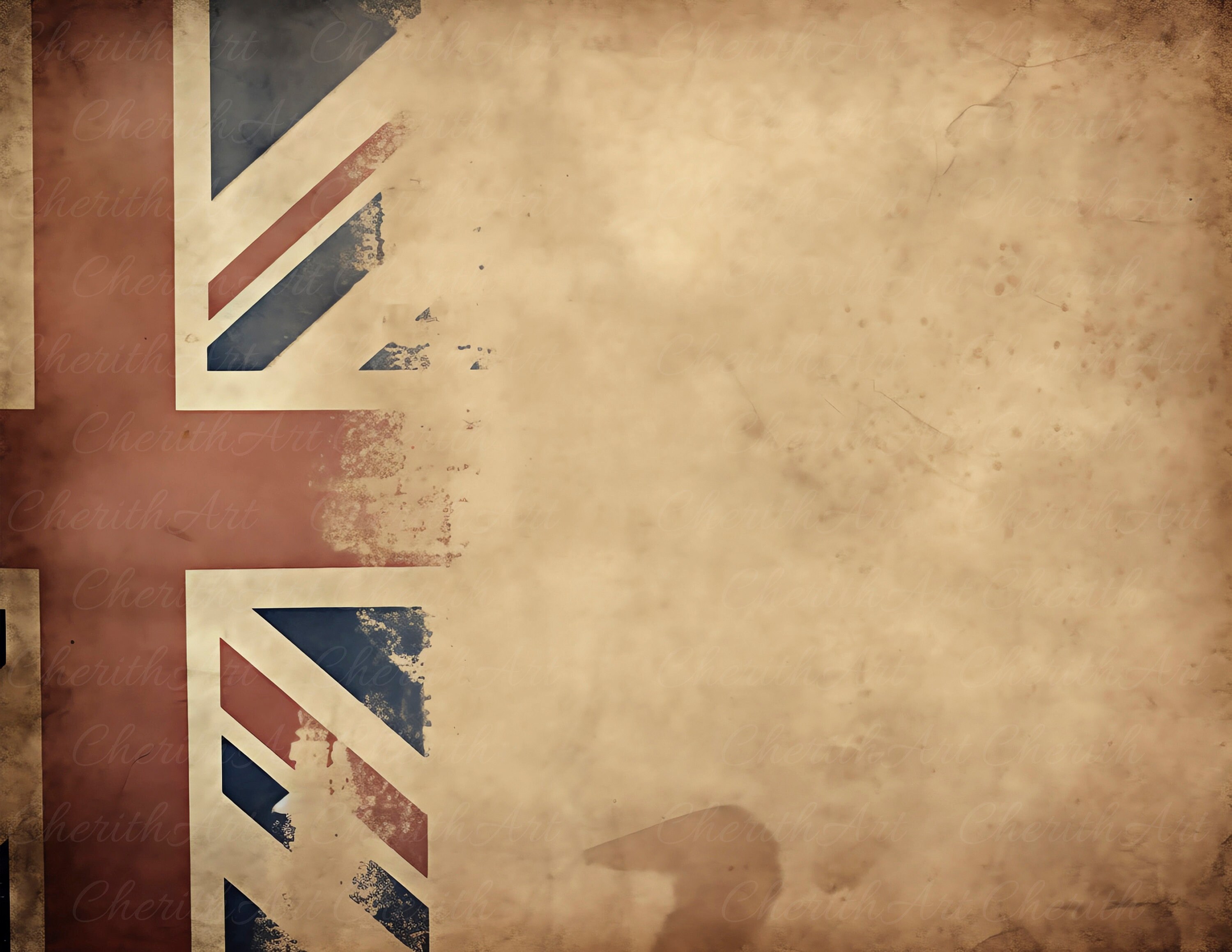 Distressed Union Jack Digital Paper – Grunge UK Backgrounds (digital ...