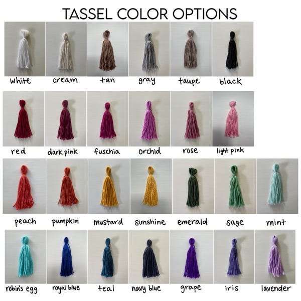 Custom Tassel Garland