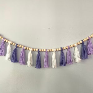 Purple Ombré Tassel Garland