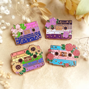 LGBTQIA+ Pride Cassette Tapes Enamel Pins image 8