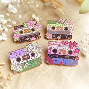 LGBTQIA+ Pride Cassette Tapes Enamel Pins image 9