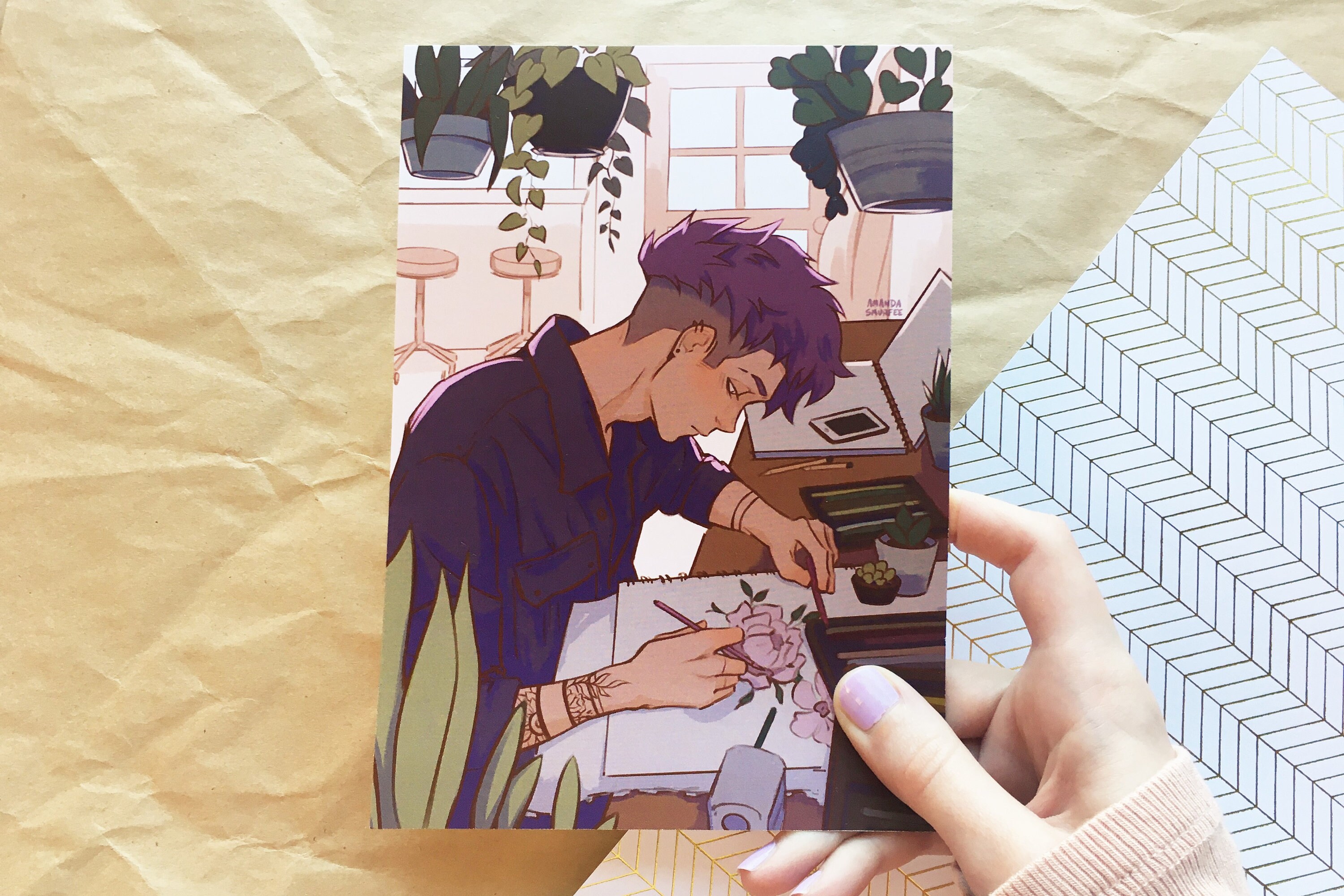 My Hero Academia Fanart Artist Hitoshi Shinsou 5x7" (A5) Satin F…