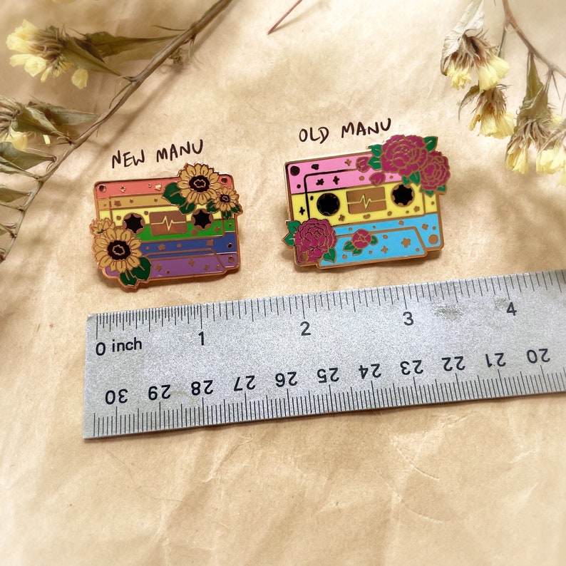 LGBTQIA Pride Cassette Tapes Enamel Pins image 4