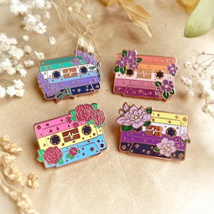 LGBTQIA+ Pride Cassette Tapes Enamel Pins image 10