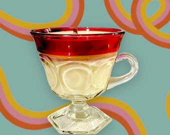Vintage Glass Candle