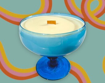 Vintage glass candle