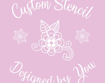 Custom Stencil - Create Your Own Stencil - 7 mil or 10 mil Mylar - Personalized Text and Images - Reusable Craft & Cookie Stencils