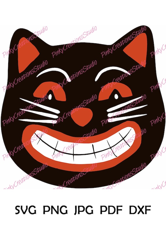 Download Vintage Halloween Black Cat Svg Vintage Halloween Retro Etsy