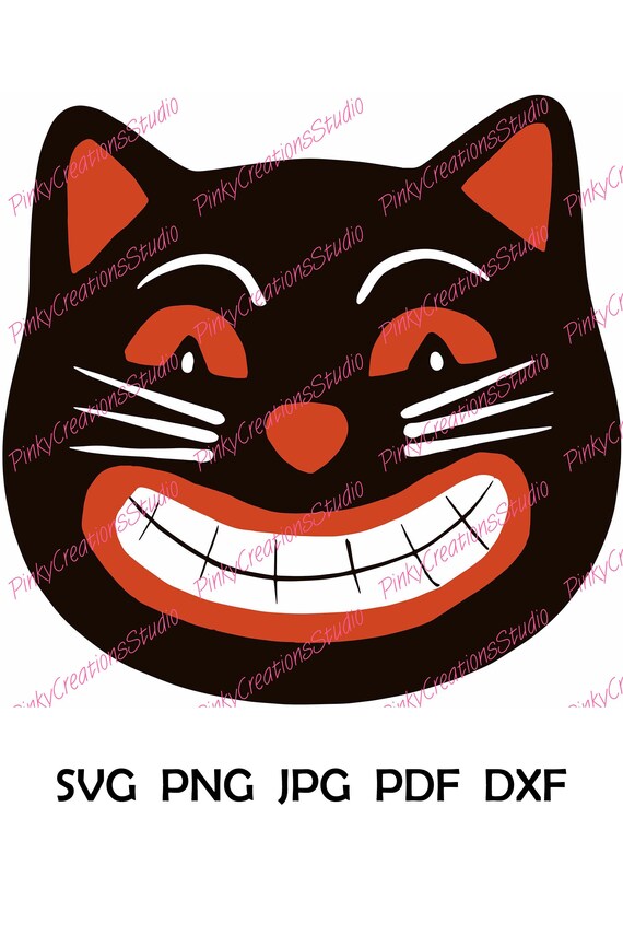 Download Vintage Halloween Black Cat Svg Vintage Halloween Retro Etsy