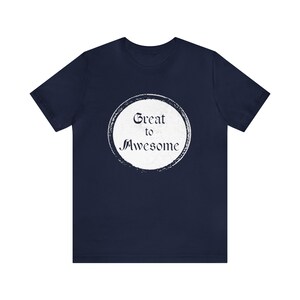 Great to Awesome Funny Pipe Organ Coupler Stop Knob T-Shirt / Organist Gift