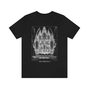 Historische Pfeifen-Orgel Zeichnung aus Lübeck, Deutschland Kirche: St.-Aegidien-Kirche - Unisex T-Shirt