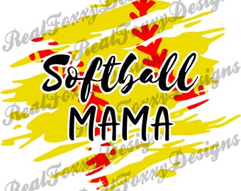 Softball Mama - SVG - Instant Download