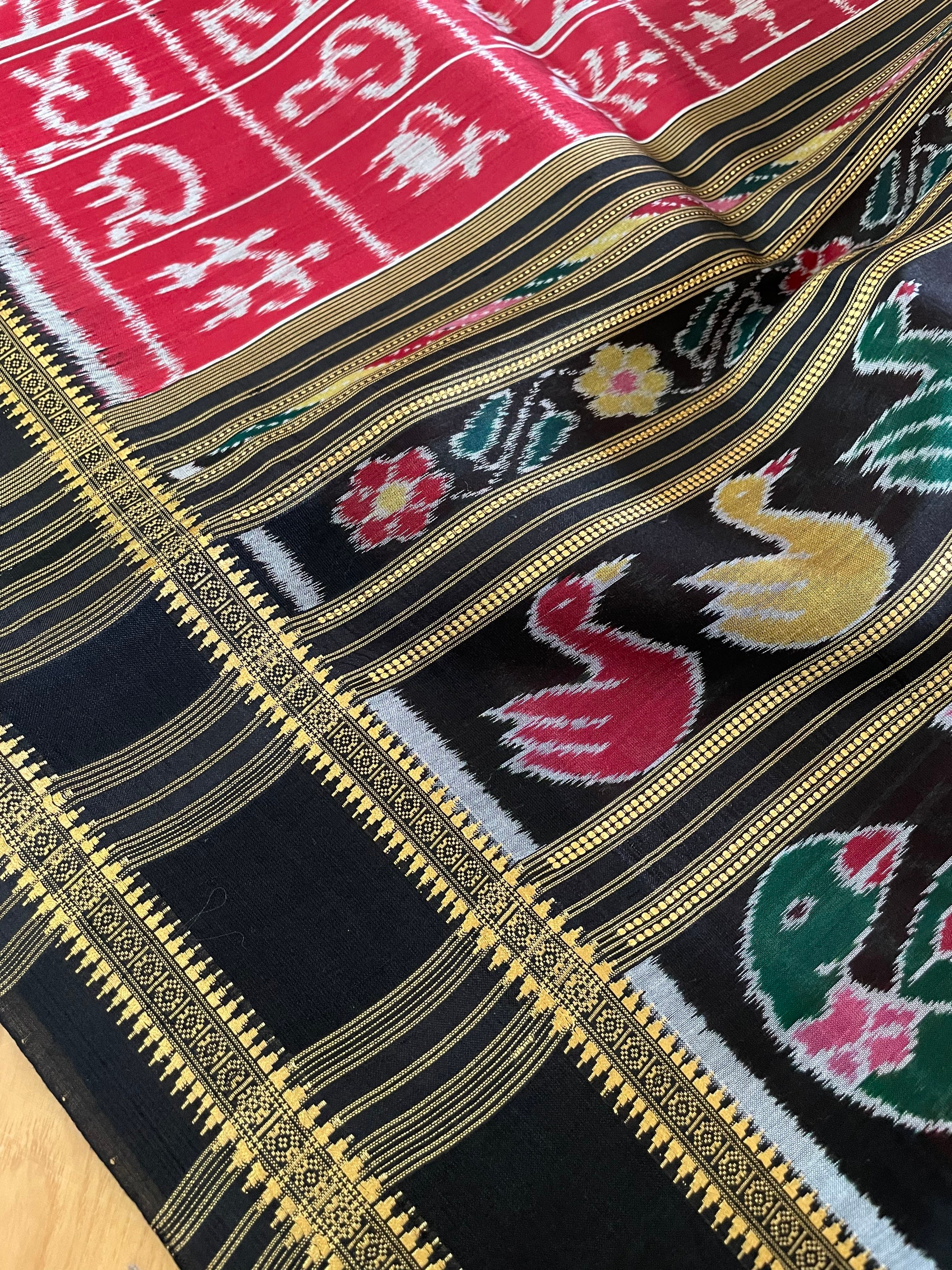 Pure Khandua Silk Odia Alphabet Saree Odisha Saree - Etsy UK