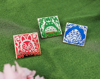 Ghibli-Inspired Stamp Pins