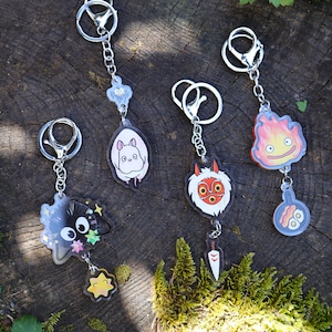Ghibli-Inspired Linking Acrylic Keychain / Charm