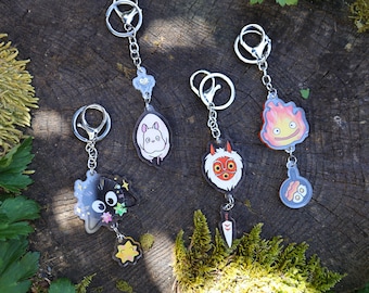 Ghibli-Inspired Linking Acrylic Keychain / Charm