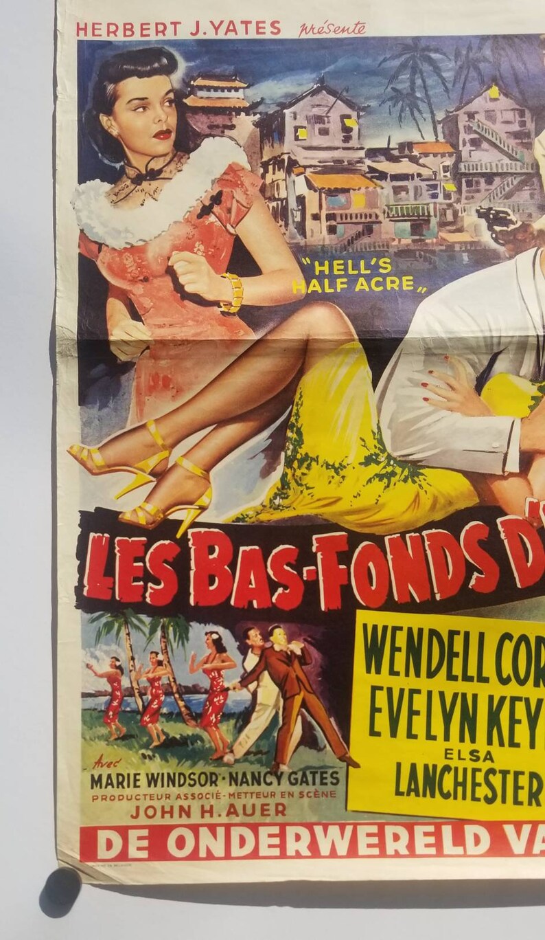 Download A rare and vintage Belgian movie print for Hell's Half ...